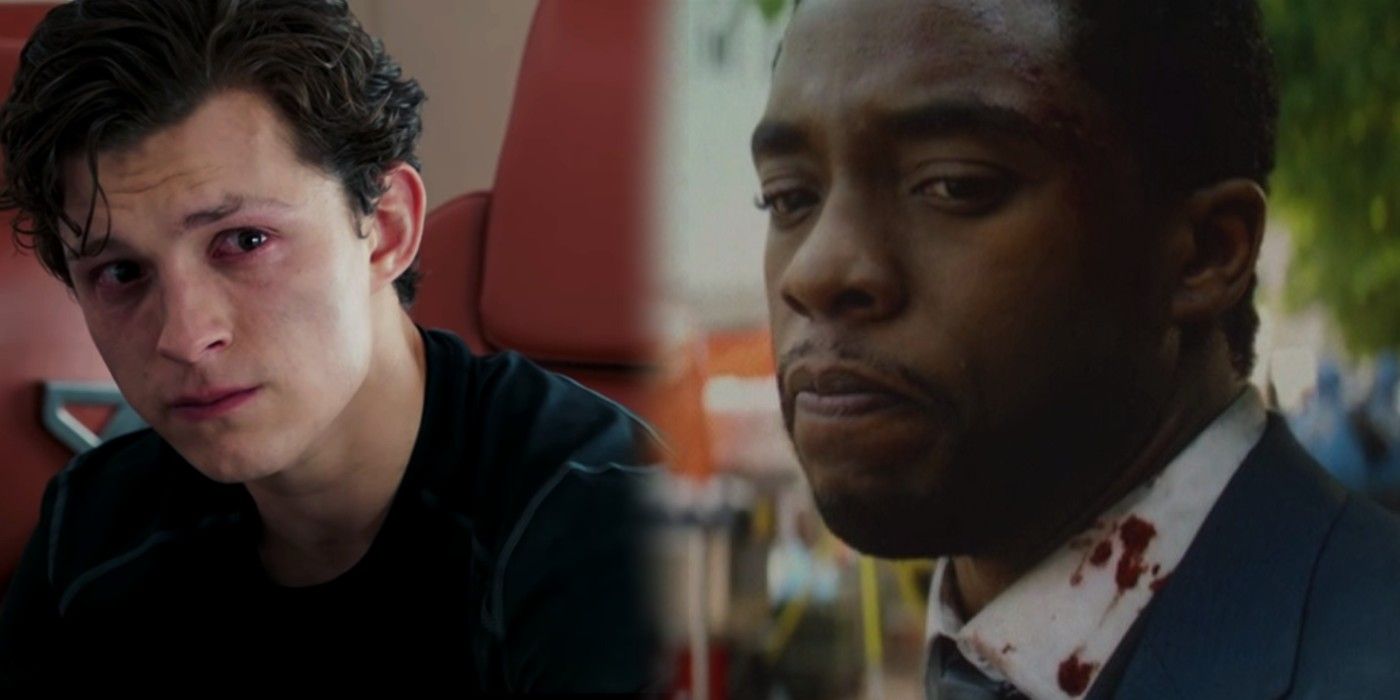 Split Image of Peter Parker And King T'Challa