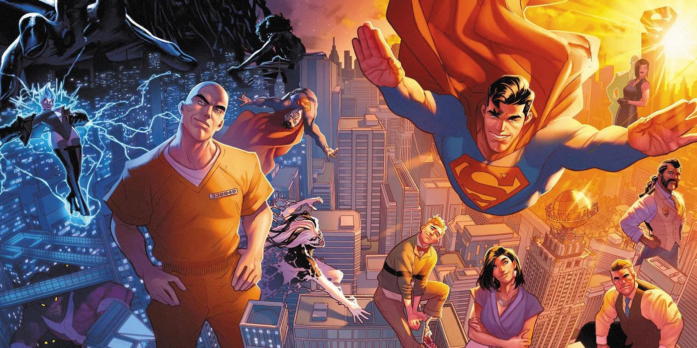 Superman, Lex Luthor, Lois Lane and his supporting cast in Metropolis