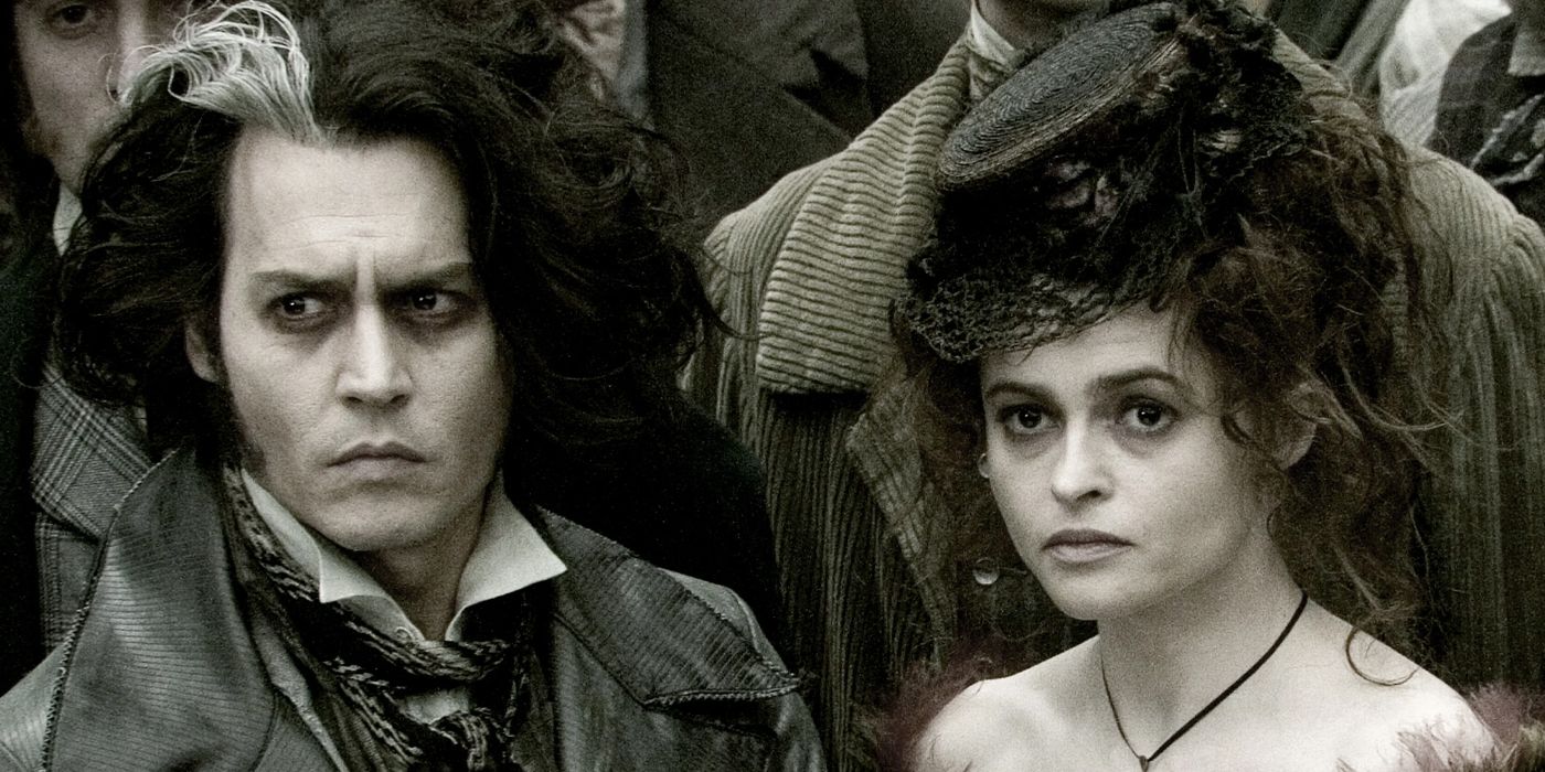 Johnny Depp and Helena Bonham Carter in Sweeney Todd: The Demon Barber of Fleet Street.