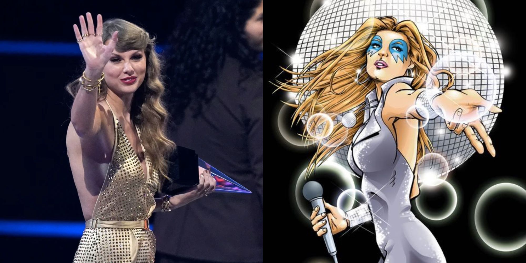 taylor swift and dazzler looking a lot alike