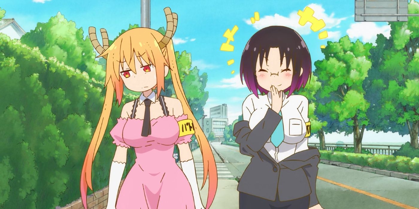 Tohru and Elma go on patrol in Miss Kobayashi's Dragon Maid S