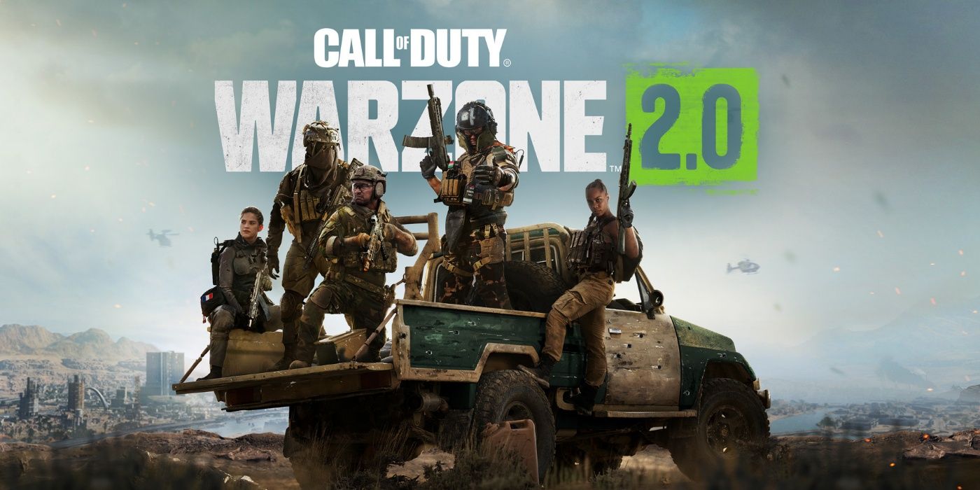 Promotional art for Warzone 2 featuring characters in the back of a truck