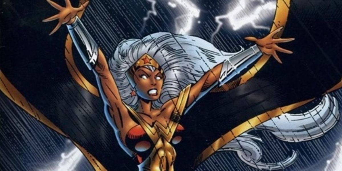 Mulher Maravilha se fundiu com Storm for Amalgam Comics