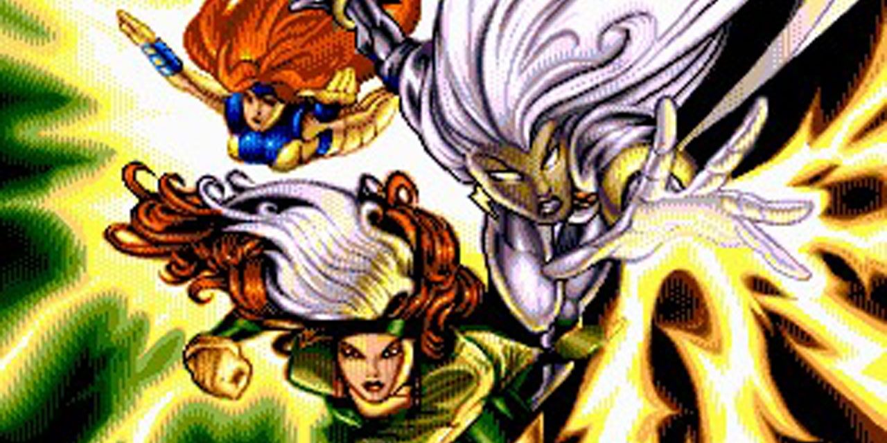 Jean Grey, Storm, and Rogue leap into action.