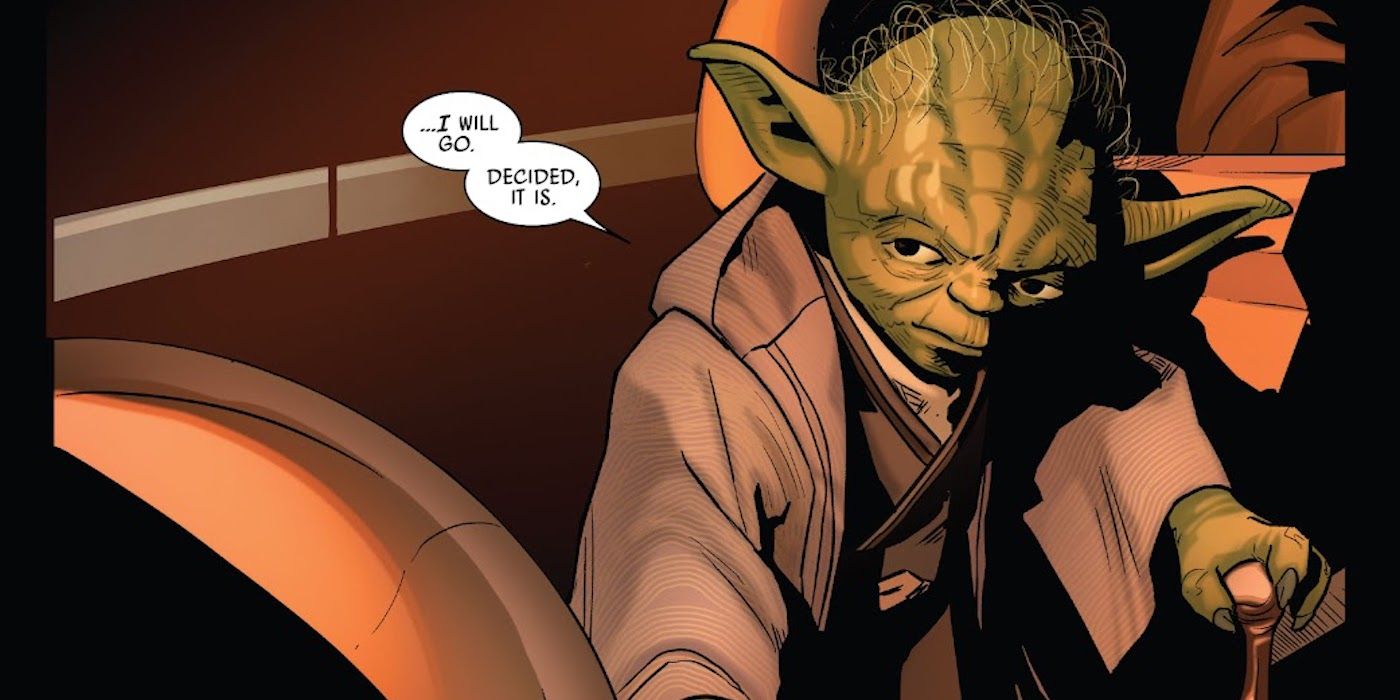 Star Wars: Yoda has him cutting an Anakin Skywalker-like figure