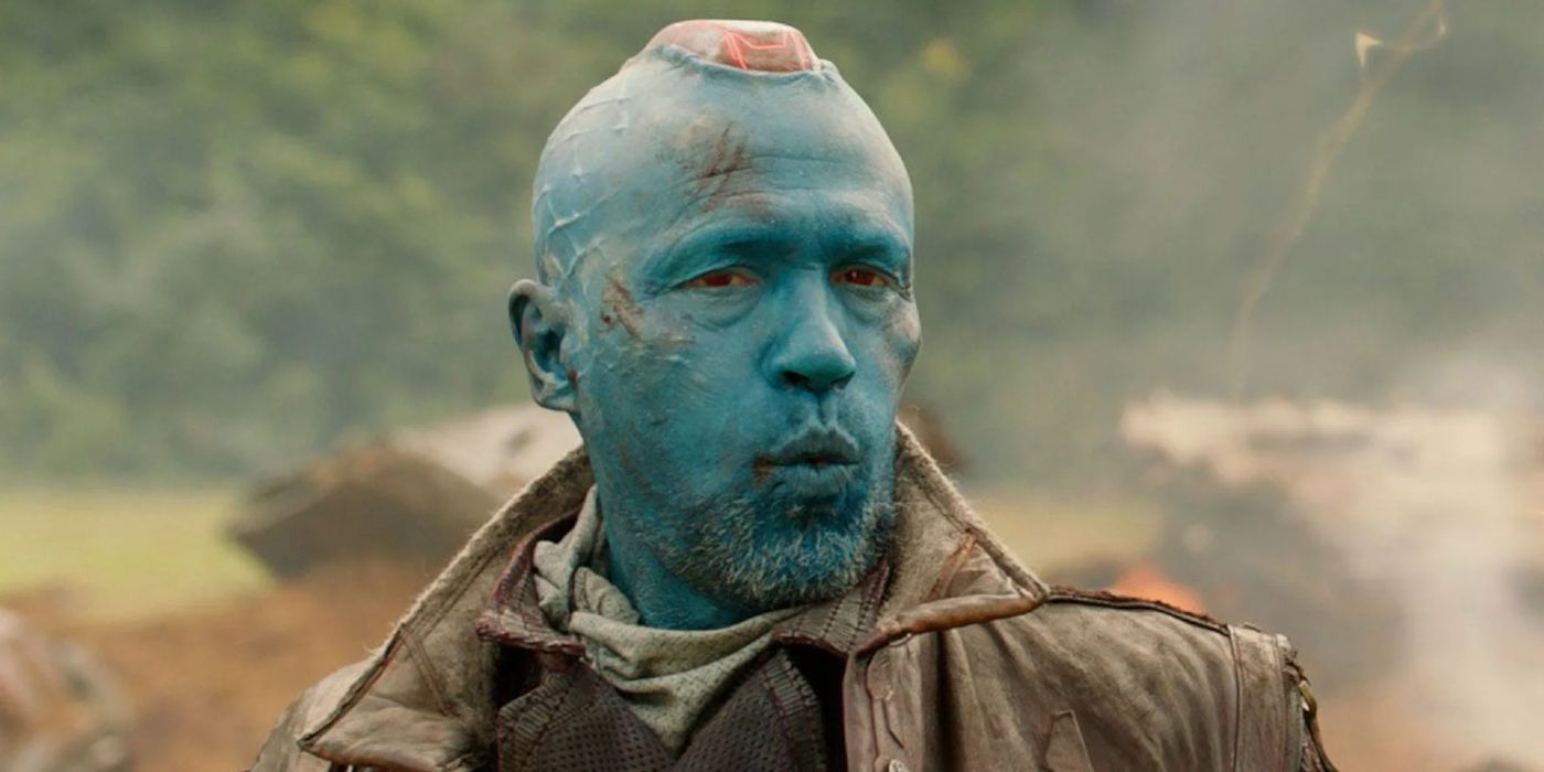 Yondu (Michael Rooker) whistles in Guardians of the Galaxy
