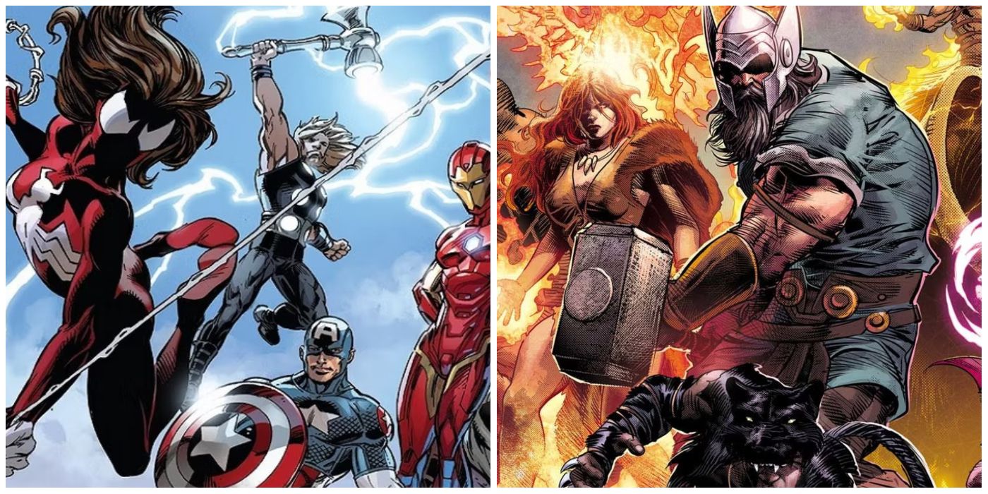Split image of Ultimates and Avengers One Million