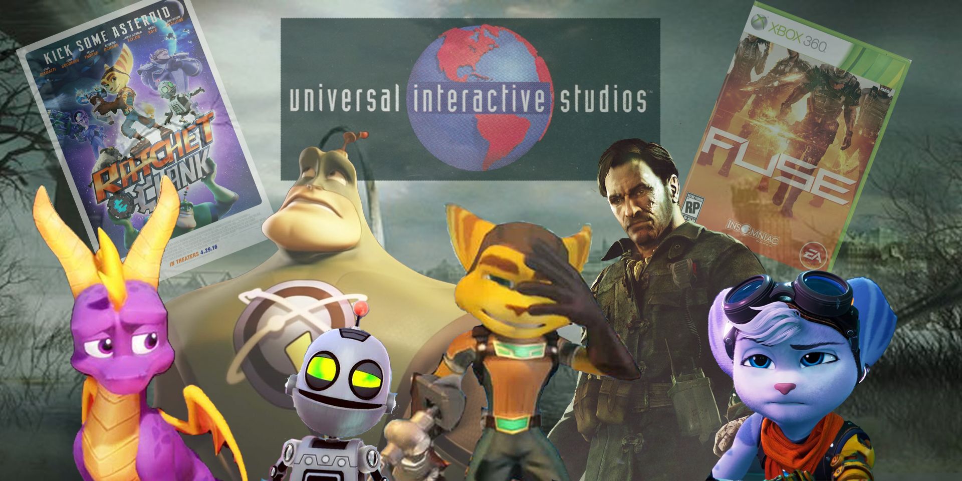 The cast of Insomniac characters grimacing at the studio's blunders.