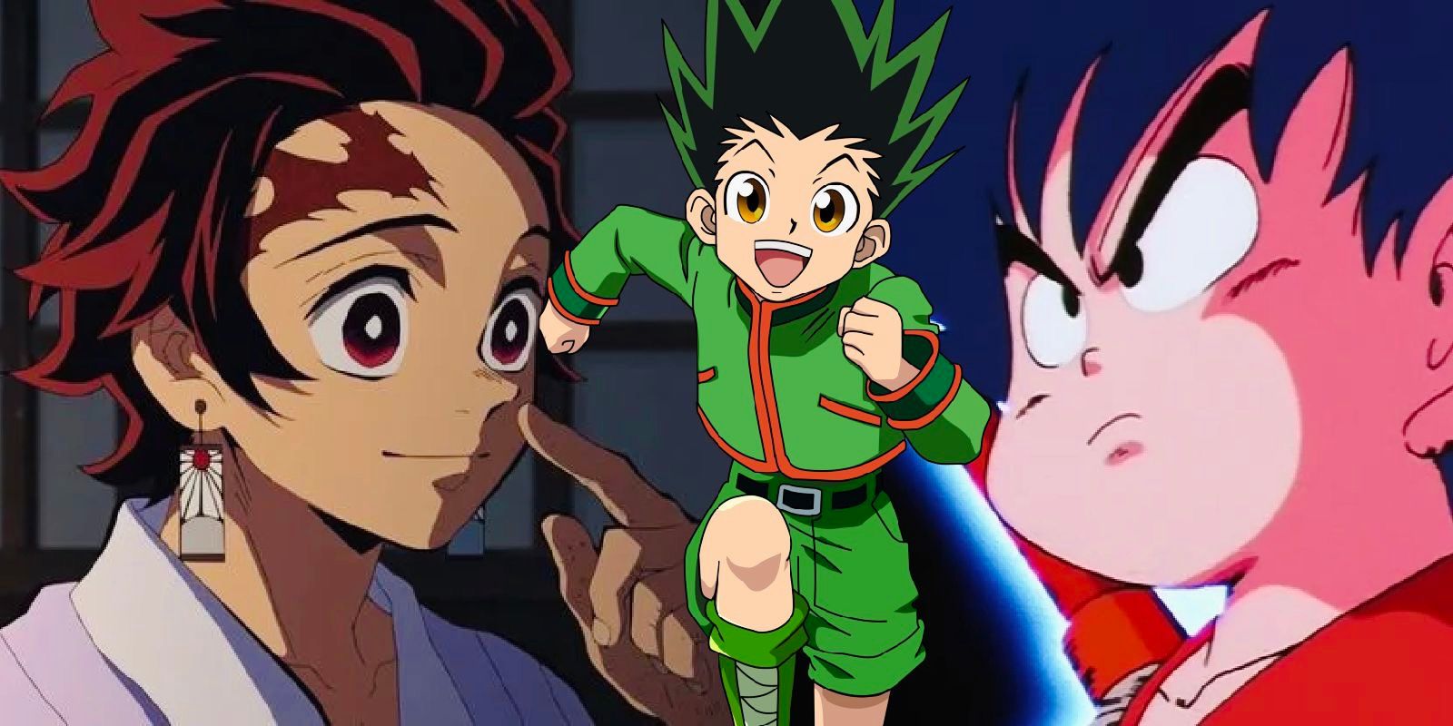 Tanjiro, Gon and Goku feature image