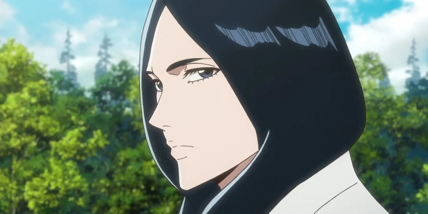 4th Squad Captain Retsu Unohana from Bleach gives a side eye.