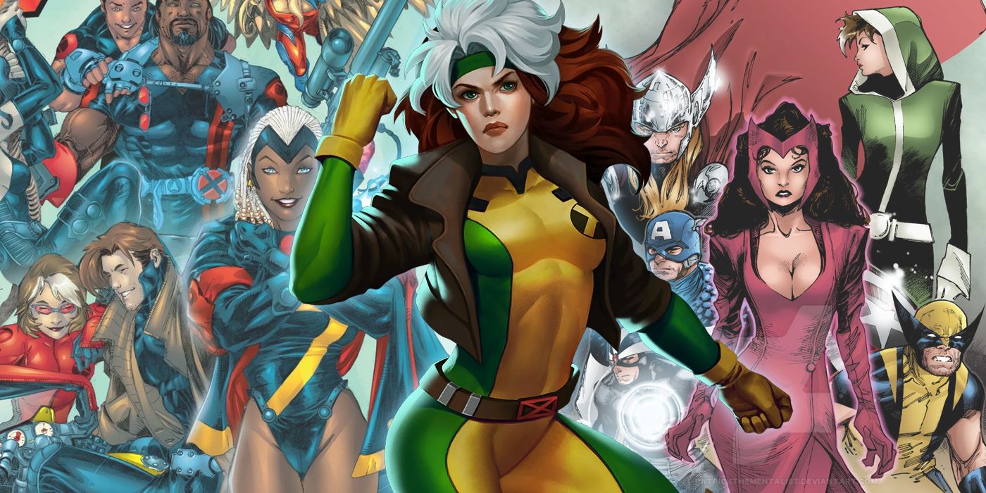 Rogue collage with the X-Treme X-Men and Uncanny Avengers