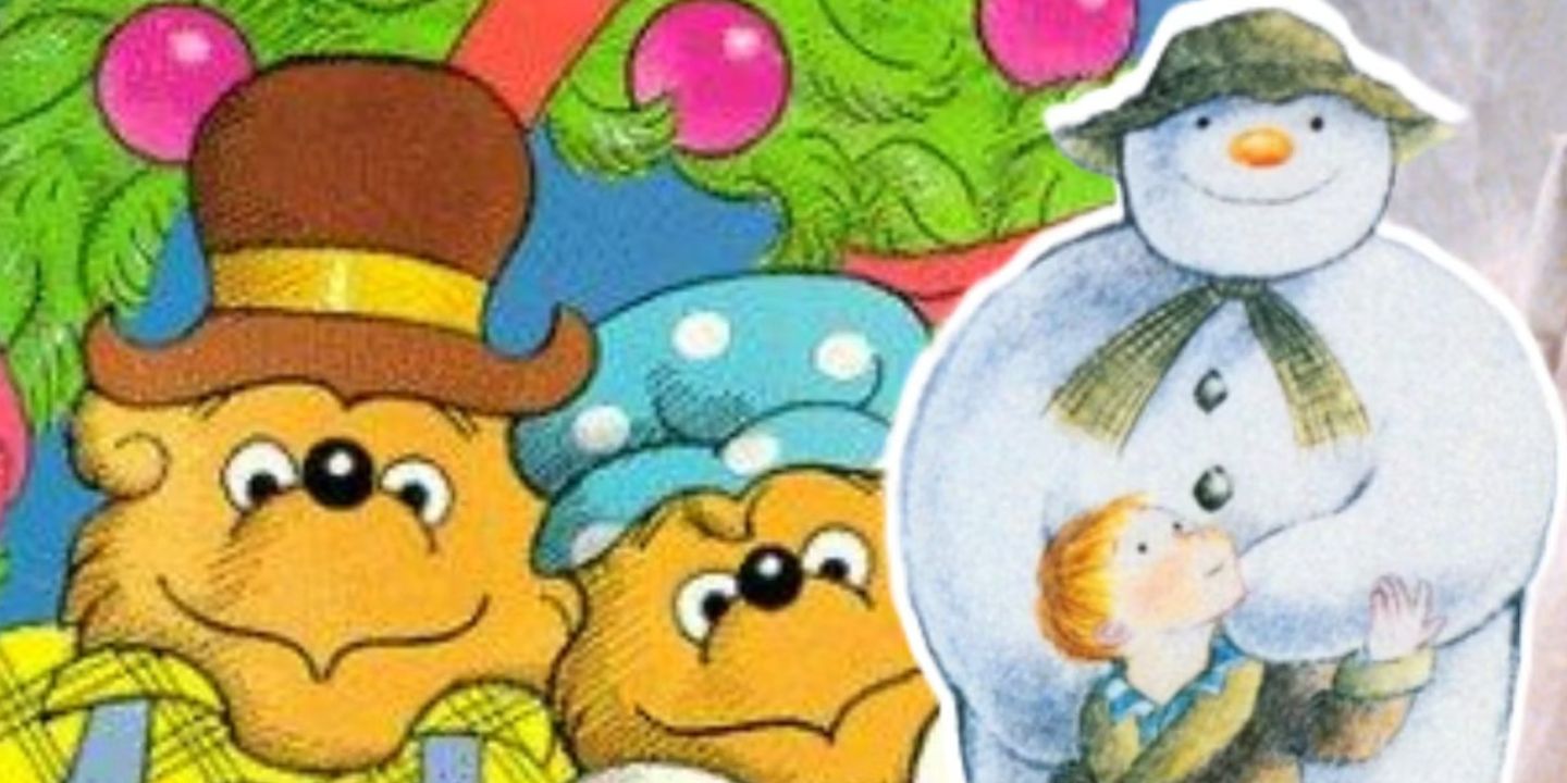 A combined image of stills from The Berenstain Bears and Frosty the Snowman