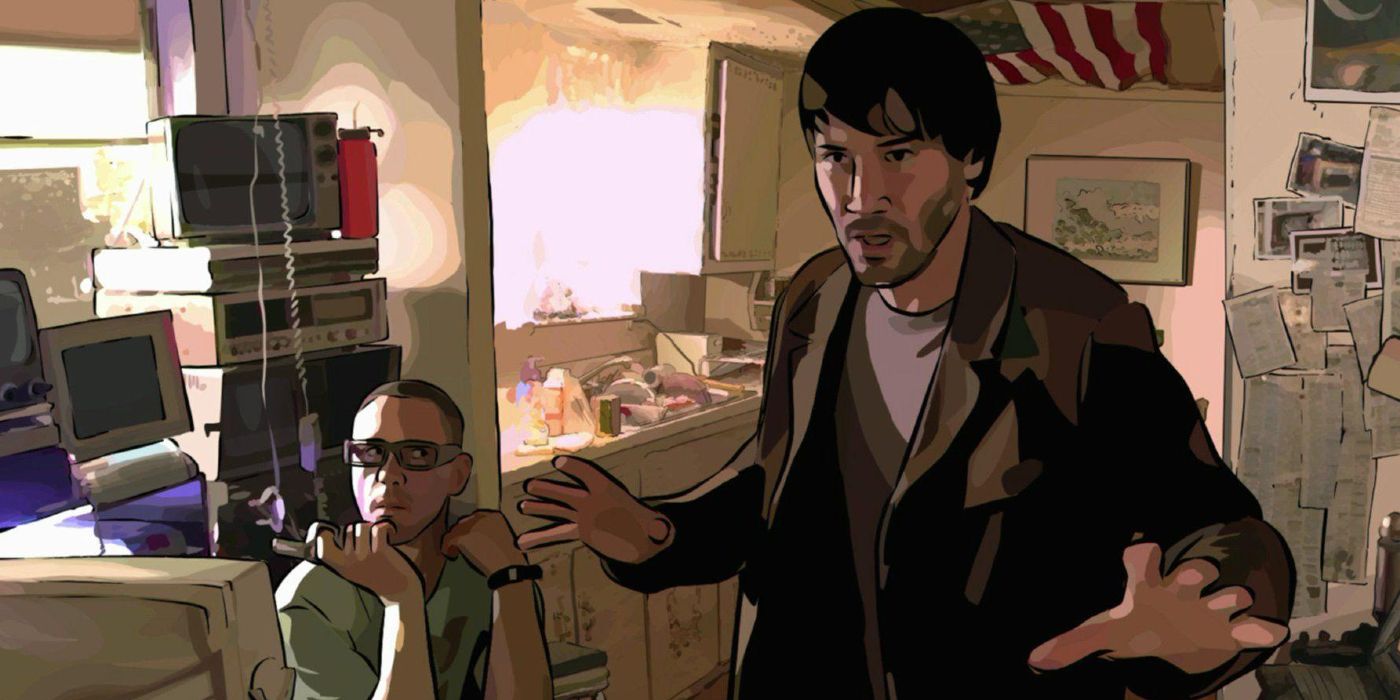 Um Scanner Darkly Keanu Reeves e Robert Downey Jr