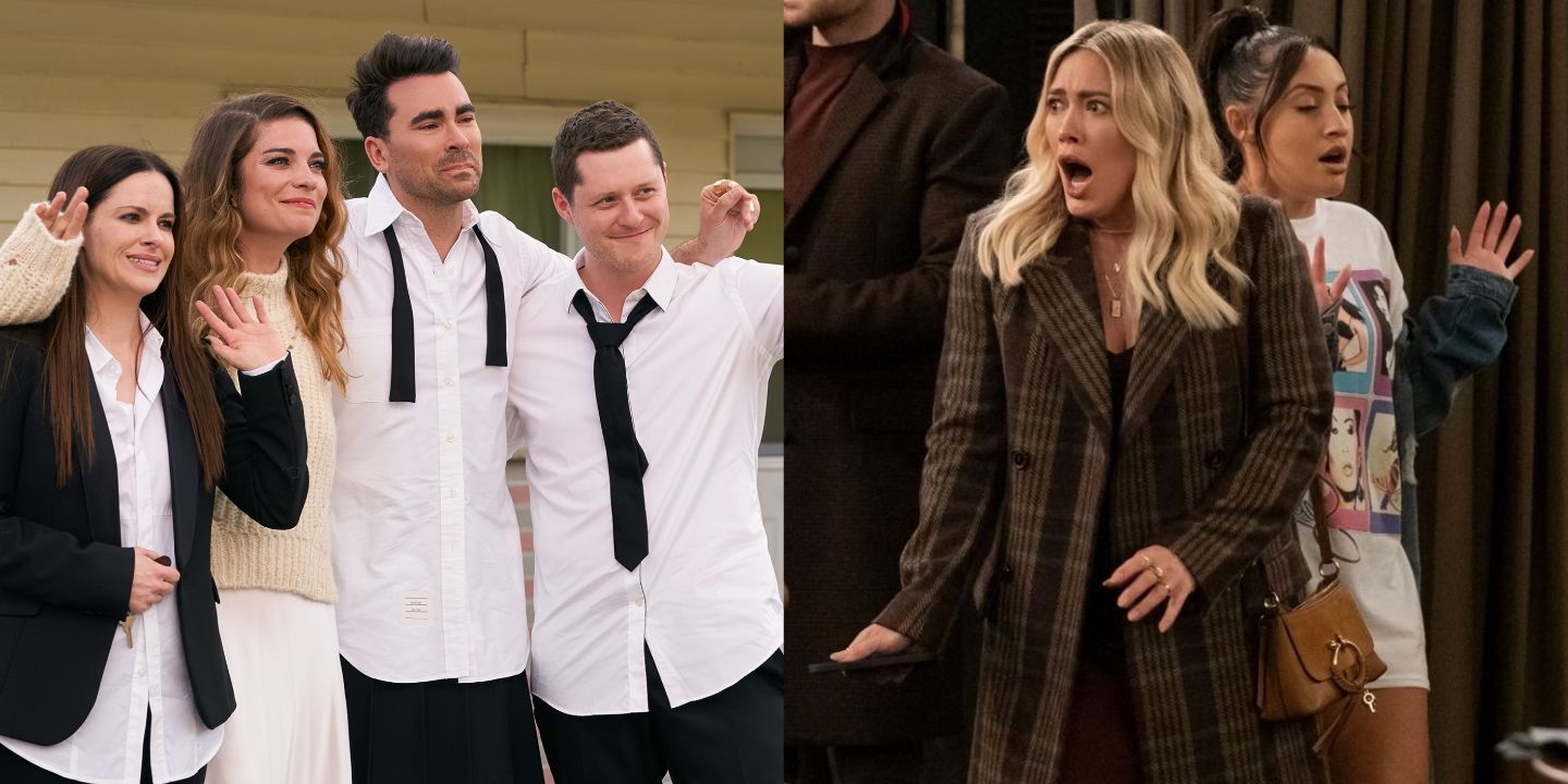 A split image of Schitt's Creek and How I Met Your Father