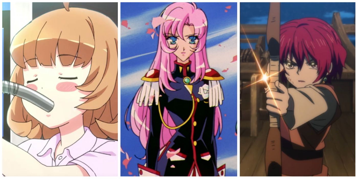 A split image of Transforming Girls, Revolutionary Girl Utena, and Yona of the Dawn