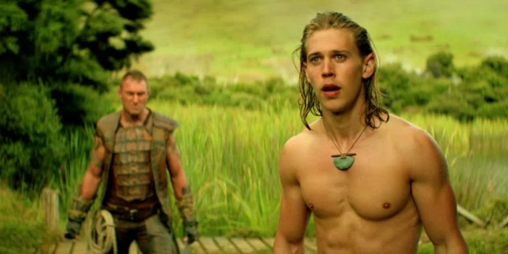 Austin Butler shirtless in The Shannara Chronicles