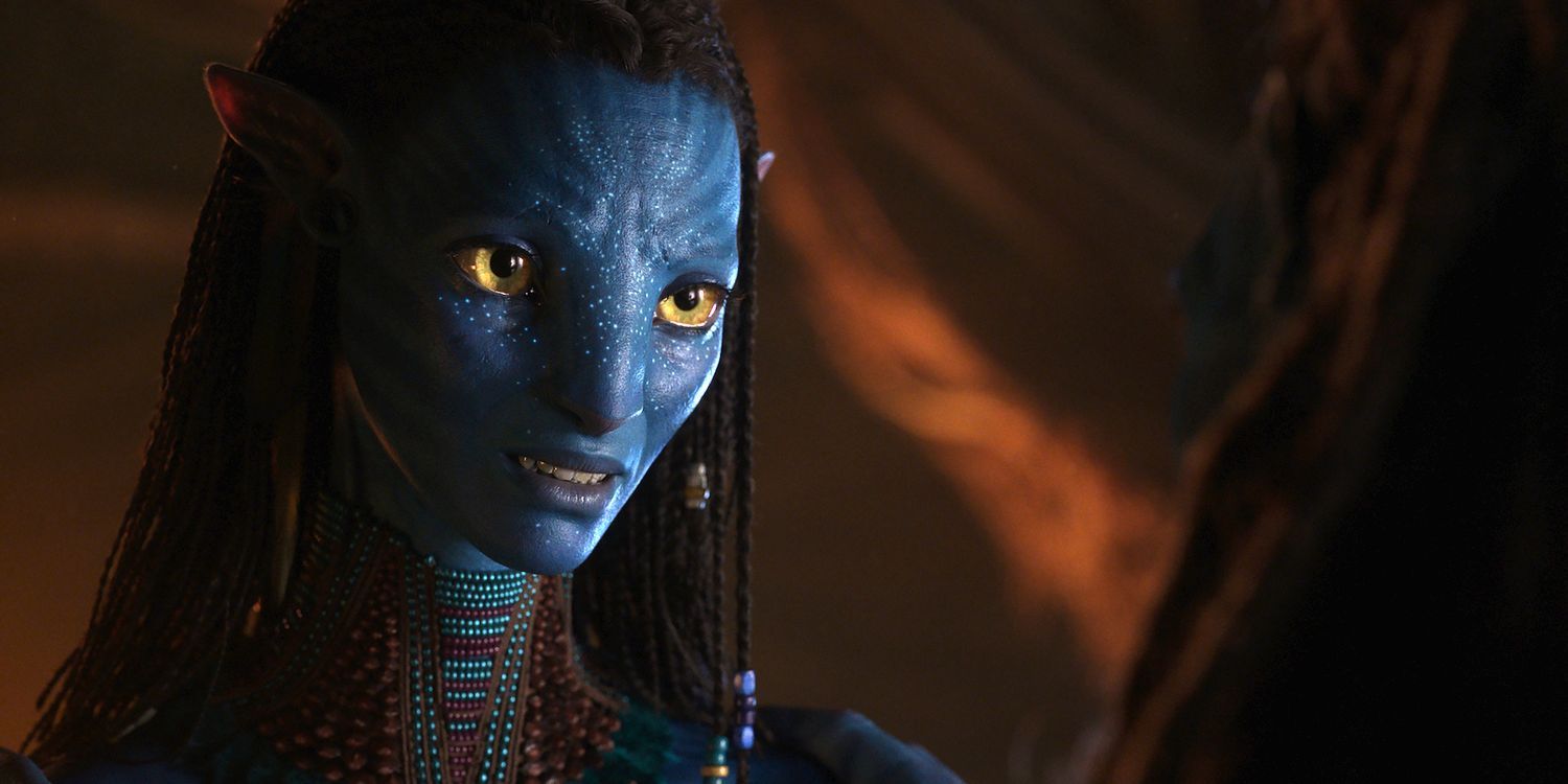 Neytiri looking upset in Avatar
