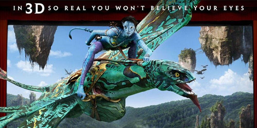 A poster for Avatar's 3D release