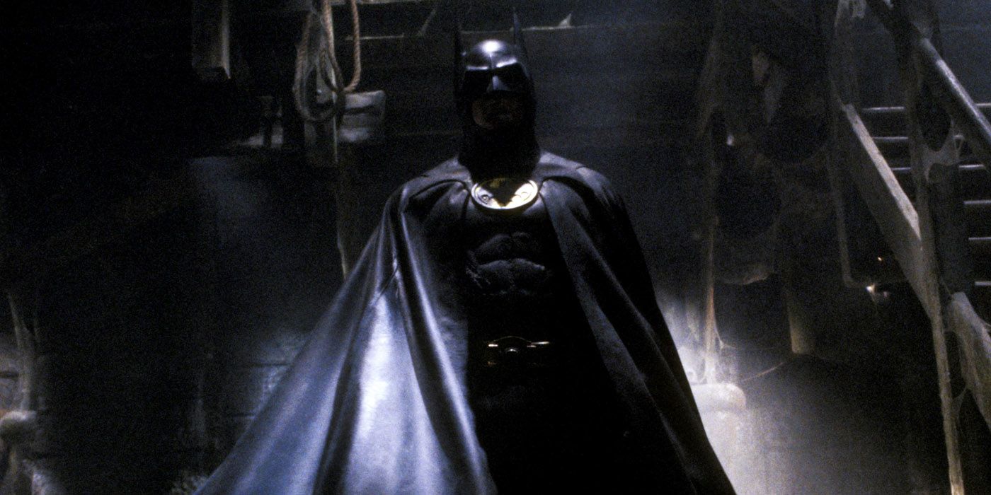 A still from Tim Burton's 1989 Batman movie starring Michael Keaton.
