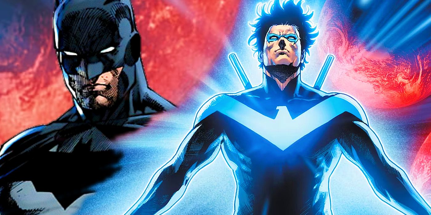 Batman looks on as Nightwing becomes the center of the DCU