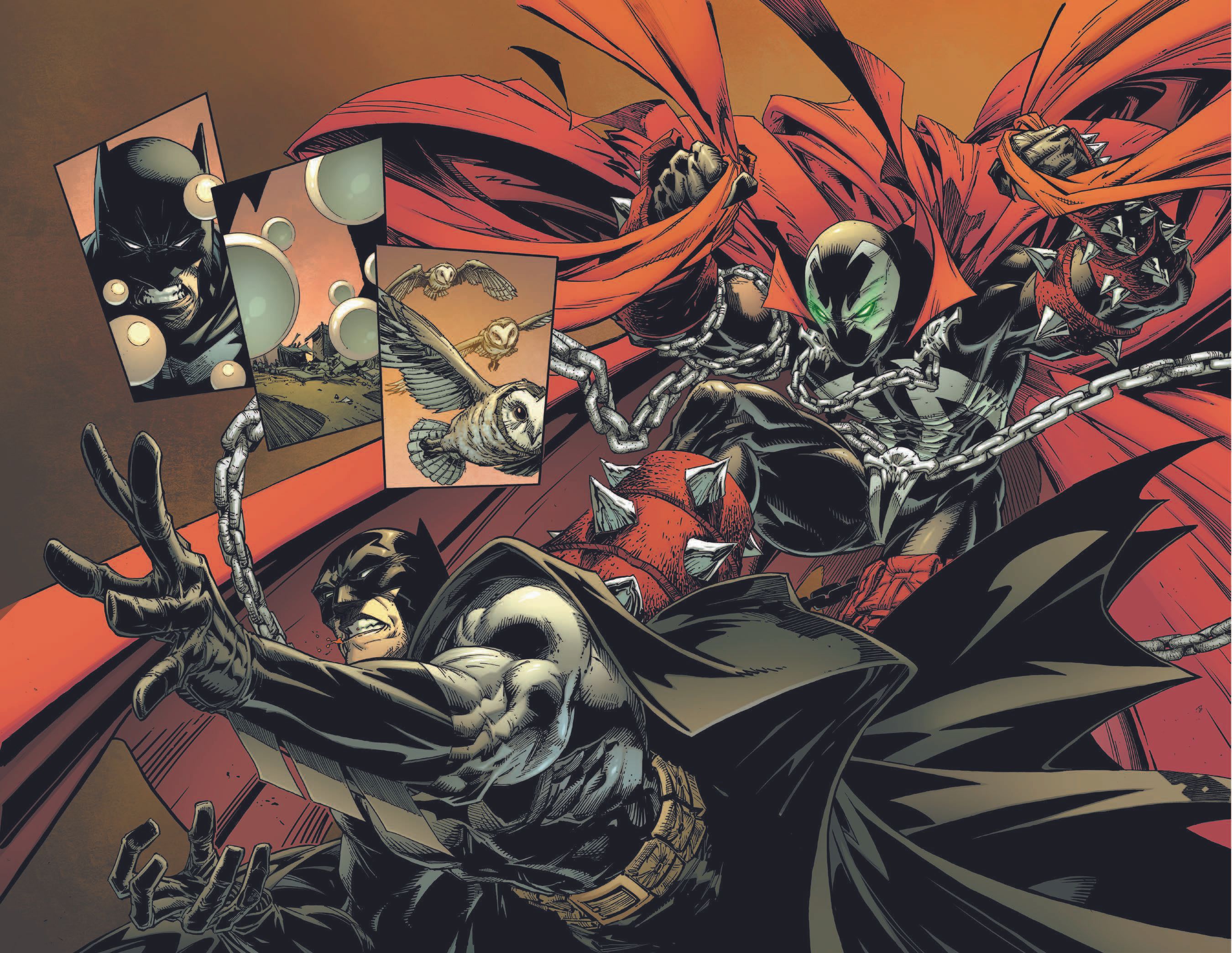 Batman Spawn Todd Mcfarlane Greg Capullo Break Down The Crossovers Big Reveals