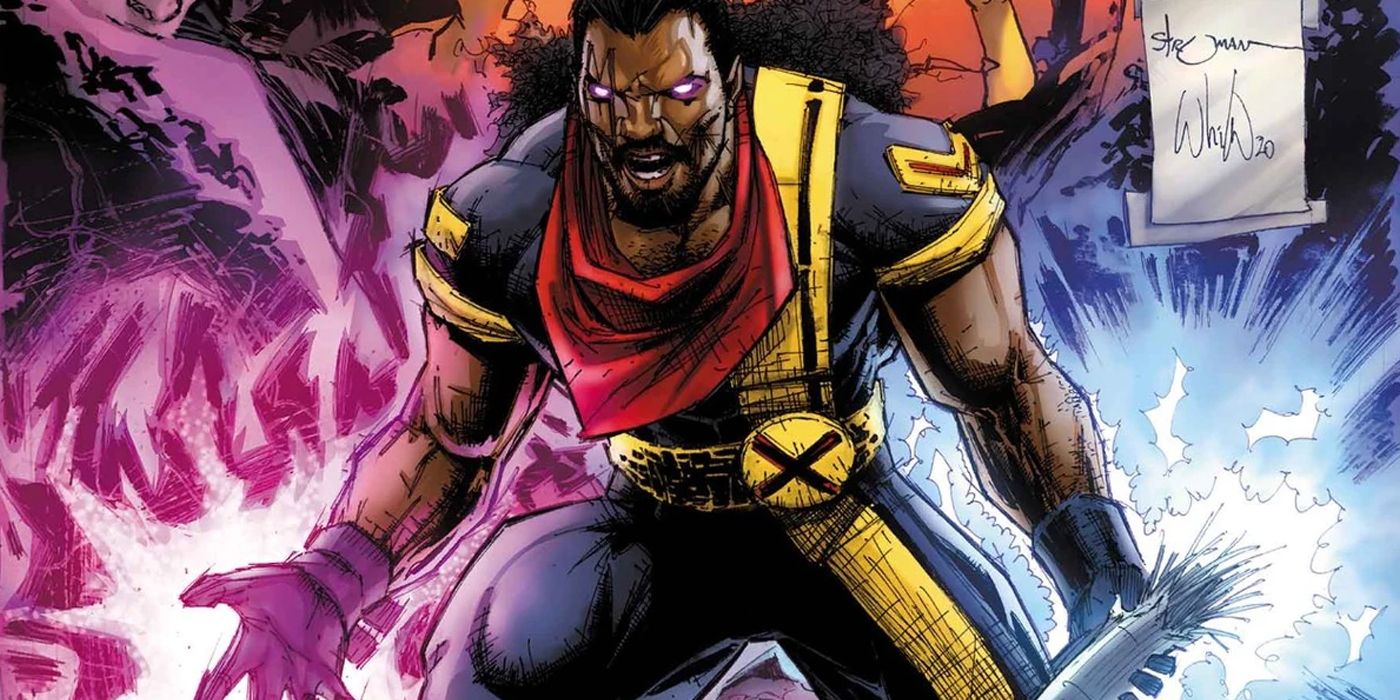 Bishop draining electrical power in Marvel Comics