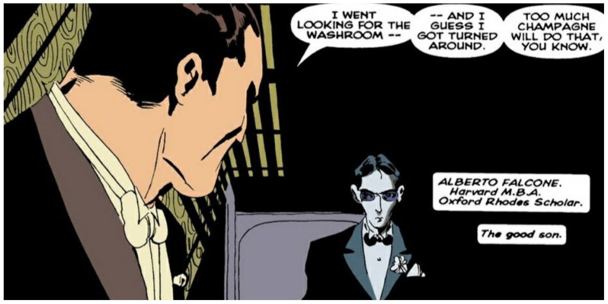 Alberto Falcone as the Holiday Killer in Long Halloween in in DC Comics