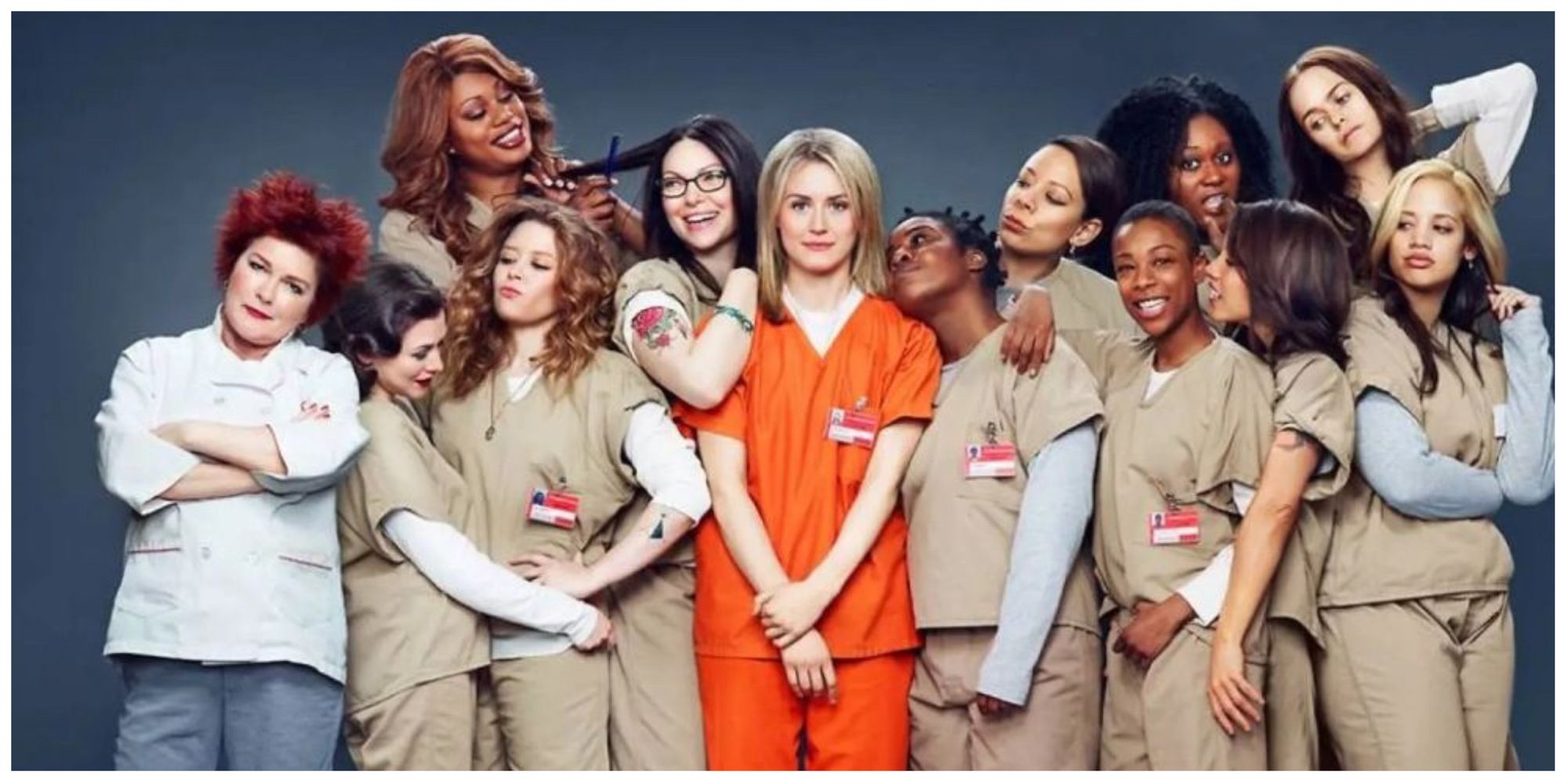 Alex, Piper, Red, Poussey, Marie, Taystee, other in Orange is the New Black