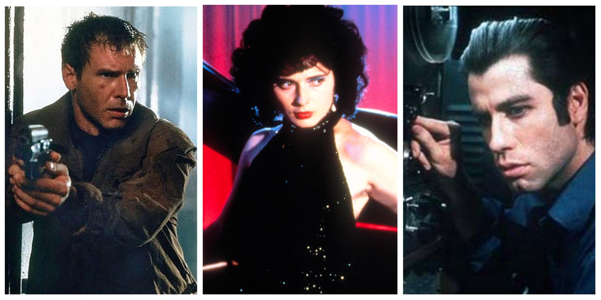Collage of blade runner, blue velvet, and blow out