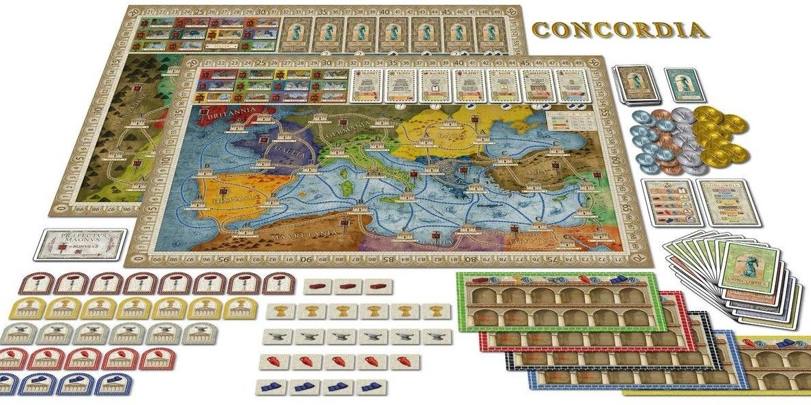 The board and elements for Concordia