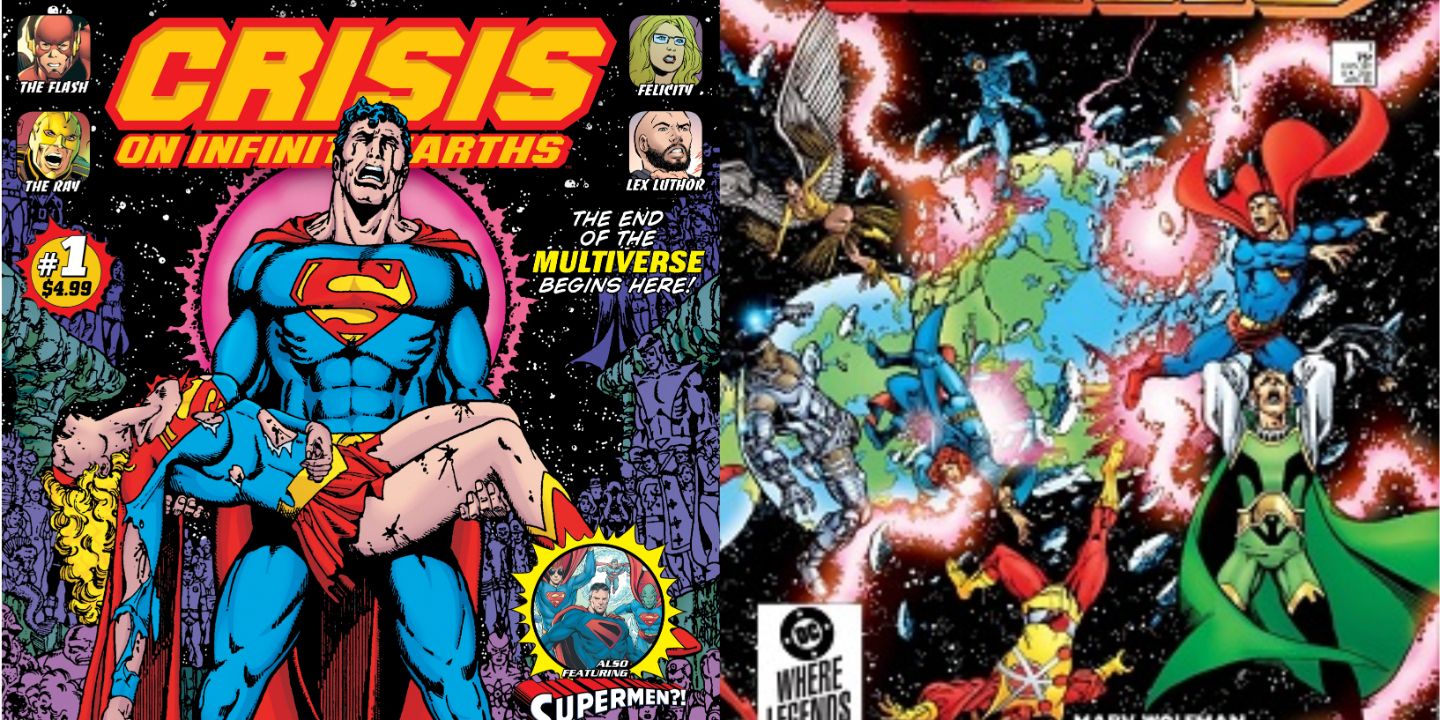 Crisis On Infinite Earths Comic Collage