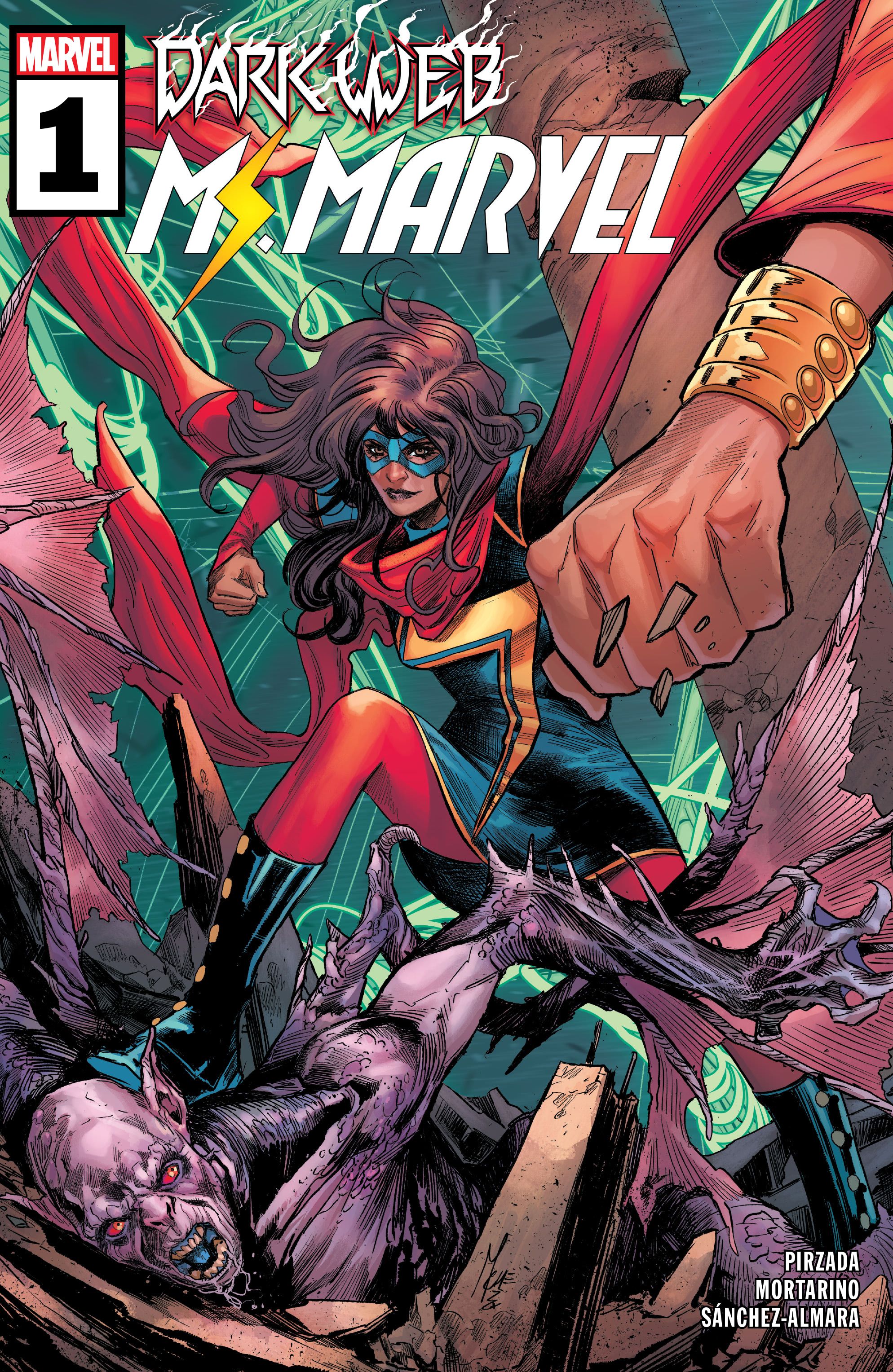 Dark Web Ms.  Marvel #1 Cover