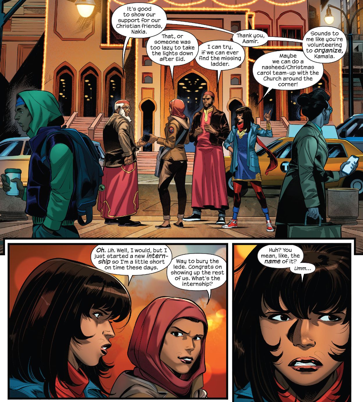 Dark Web Ms.  Marvel #1 Kamala and her friends