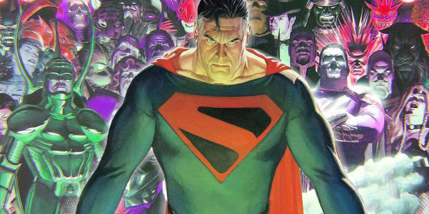 Superman staring angrily in DC's Kingdom Come.