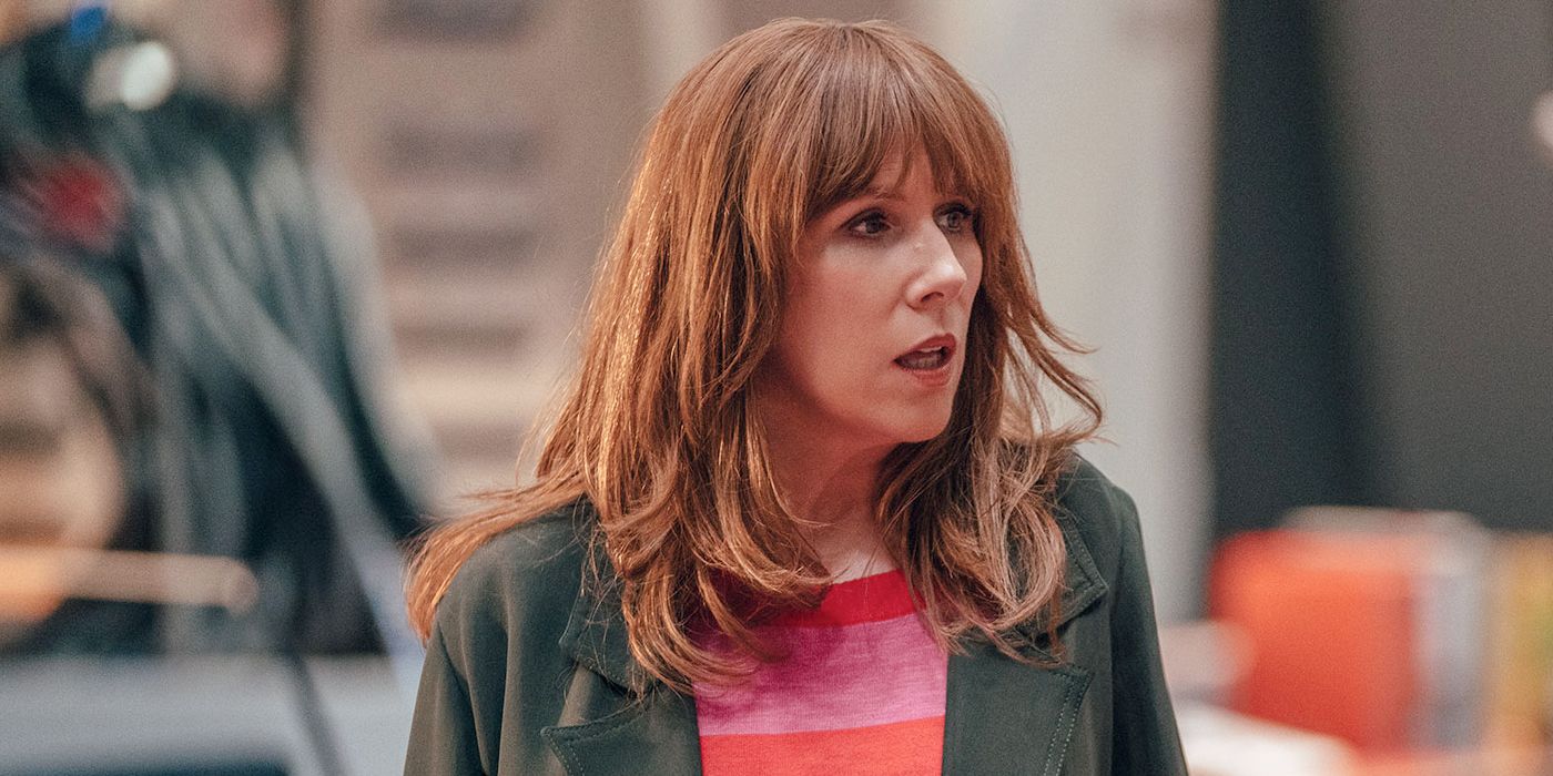 Catherine Tate as Donna-Noble looks surprised in the Doctor Who 60th Anniversary Special