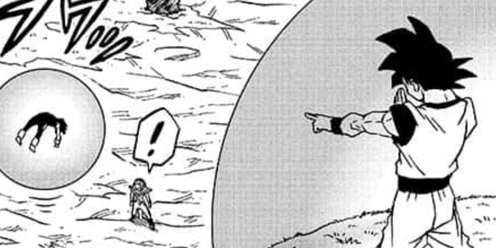Goku uses telekinesis to help out Vegeta in Dragon Ball Super manga