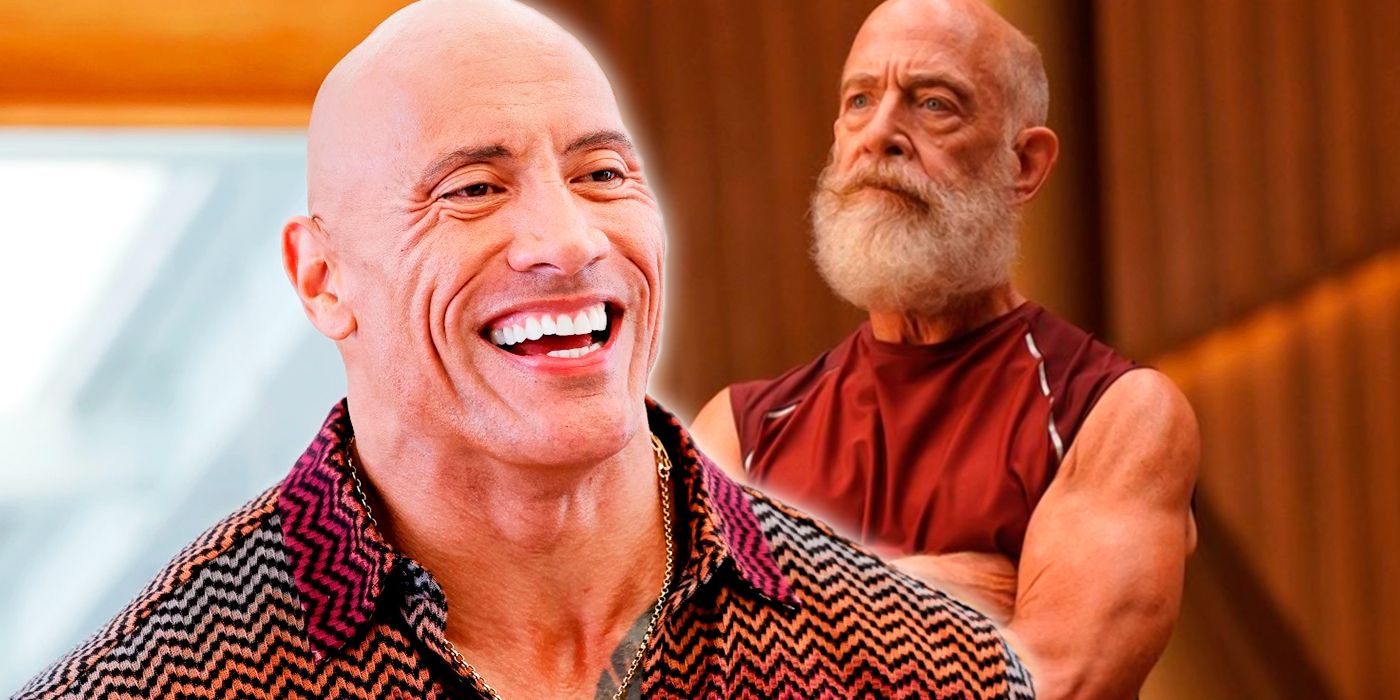 See Dwayne Johnson And JK Simmons In Rock Star Santa Gear For Red One