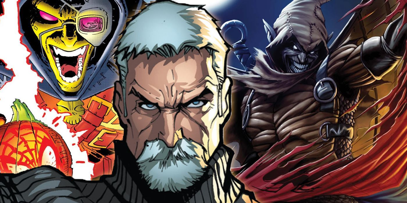 Jason Macendale, Roderick Kingsley and Phil Urich as Hobgoblin in a collage image