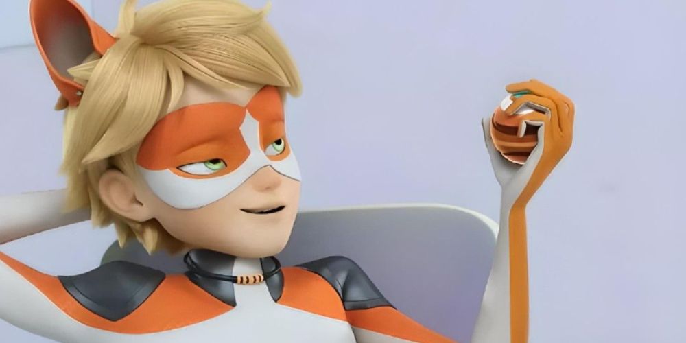Felix con el Miraculous del perro en Miraculous Ladybug.