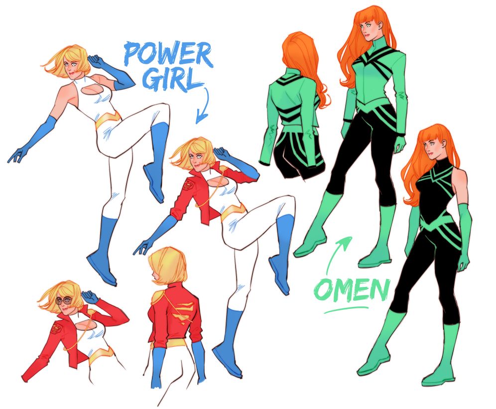 Power-Girl-Omen-New-Costumes-Action-Comics