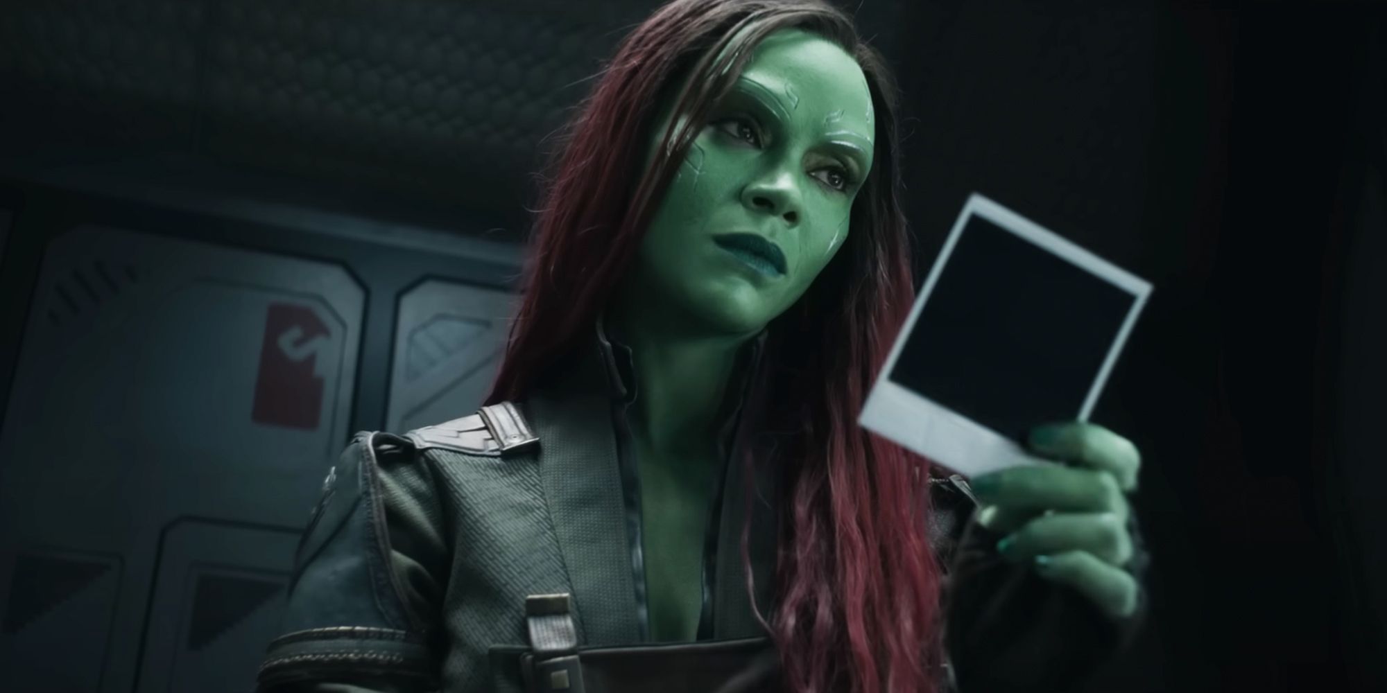 Gamora holding a photo in Guardians of the Galaxy Vol. 3