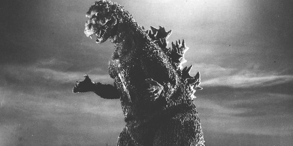 Godzilla rampages through Tokyo in Godzilla (1954)