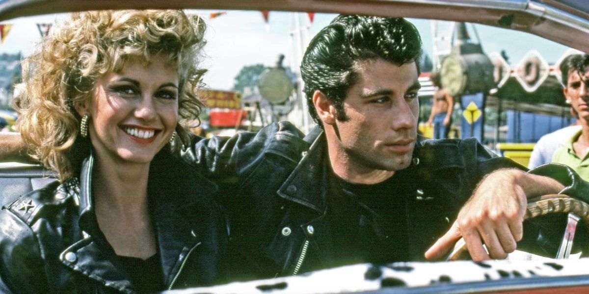 Danny and Sandy drive away in a car at the end of Grease.