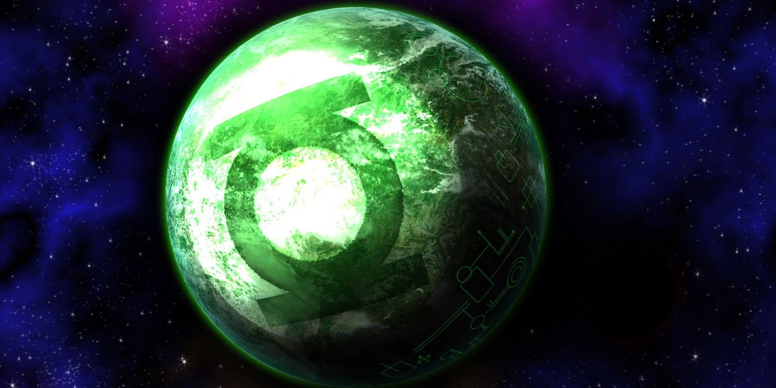 The Green Lantern homeworld Oa in DC Comics