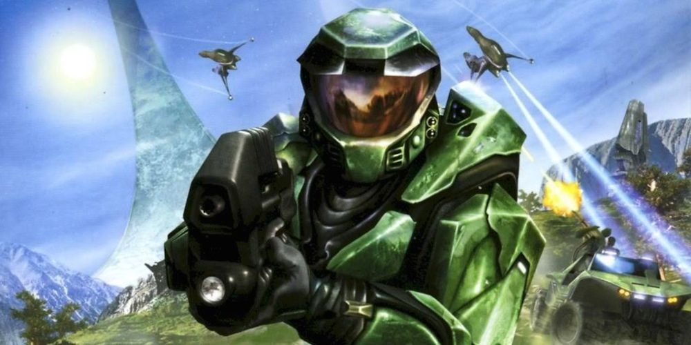 Master Chief na capa de Halo: Combat Evolved