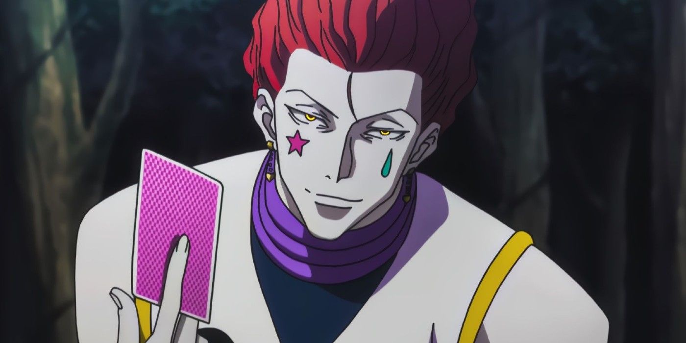 Hisoka tem uma carta de baralho em Hunter x Hunter.