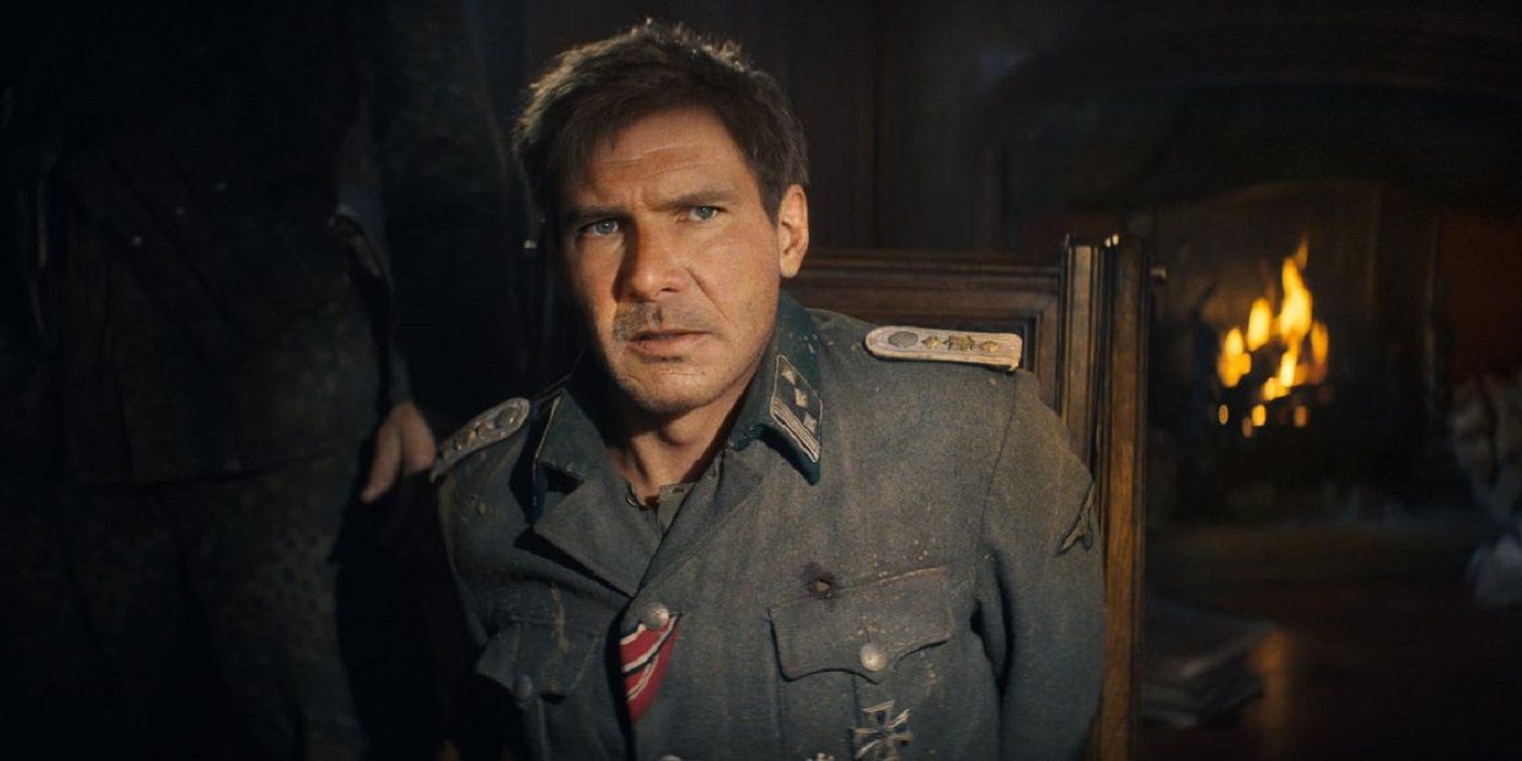 Indiana Jones (Harrison Ford) de-aged for 2023's Dial of Destiny.