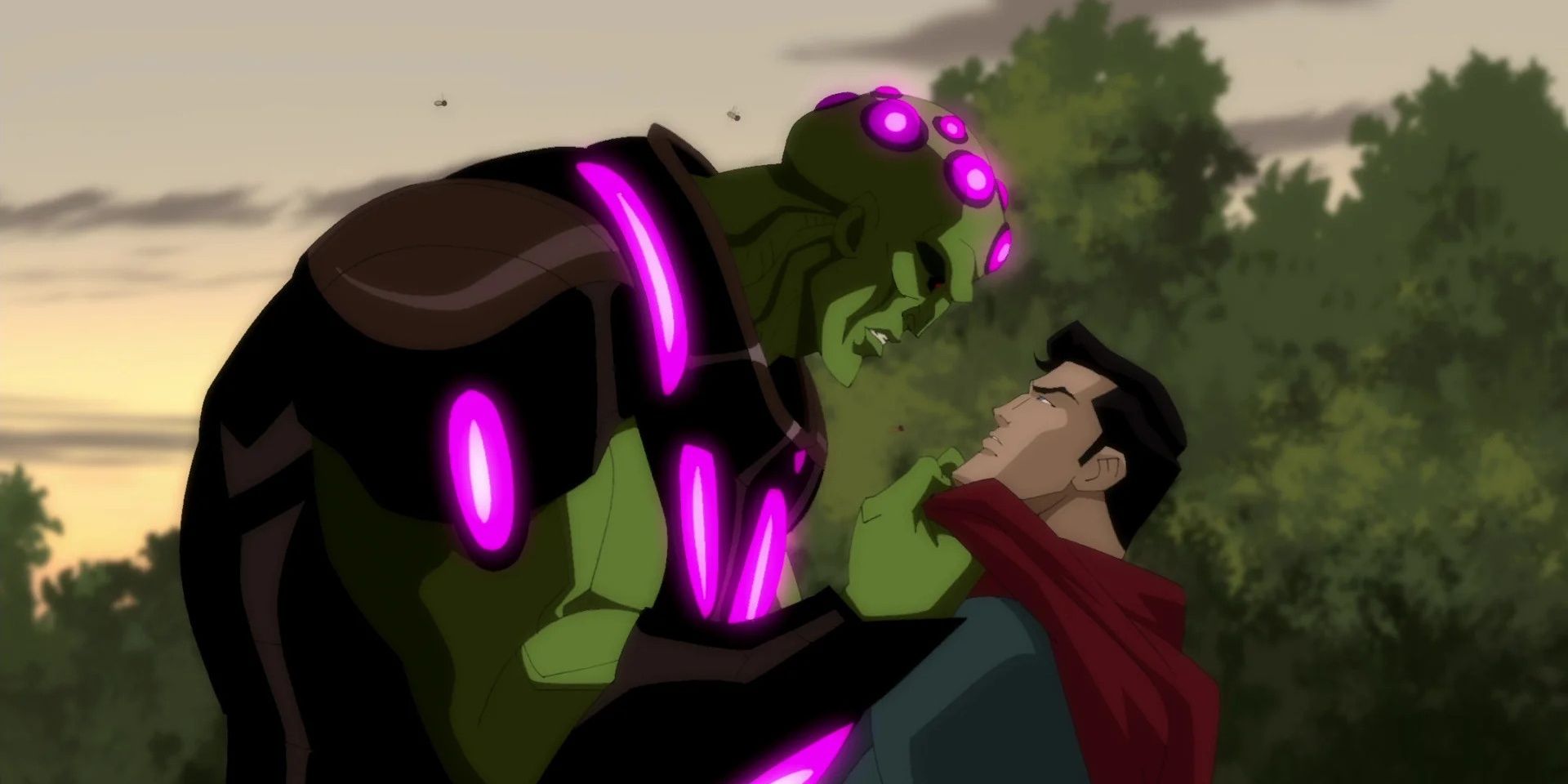 Braniac e Superman em Superman: Livre