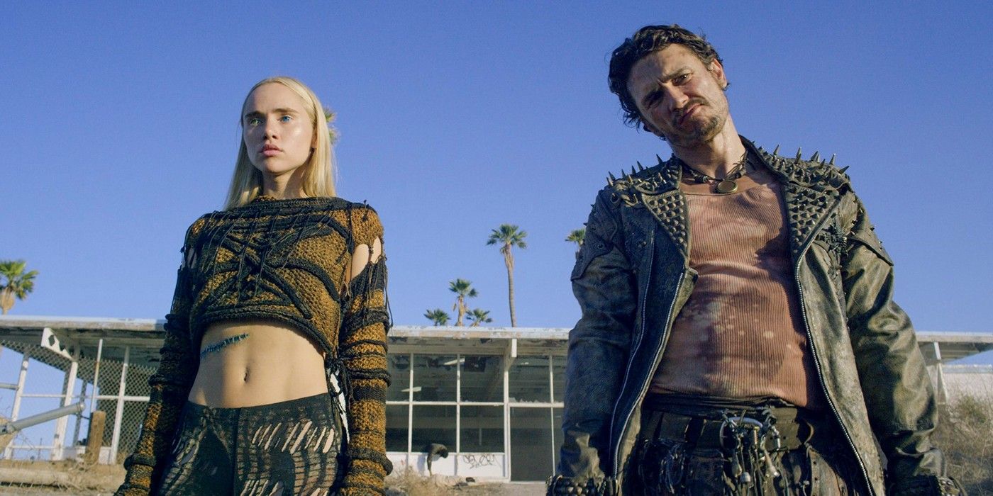 James Franco and Suki Waterhouse as a Warlord and an android in a post-apocalyptic world