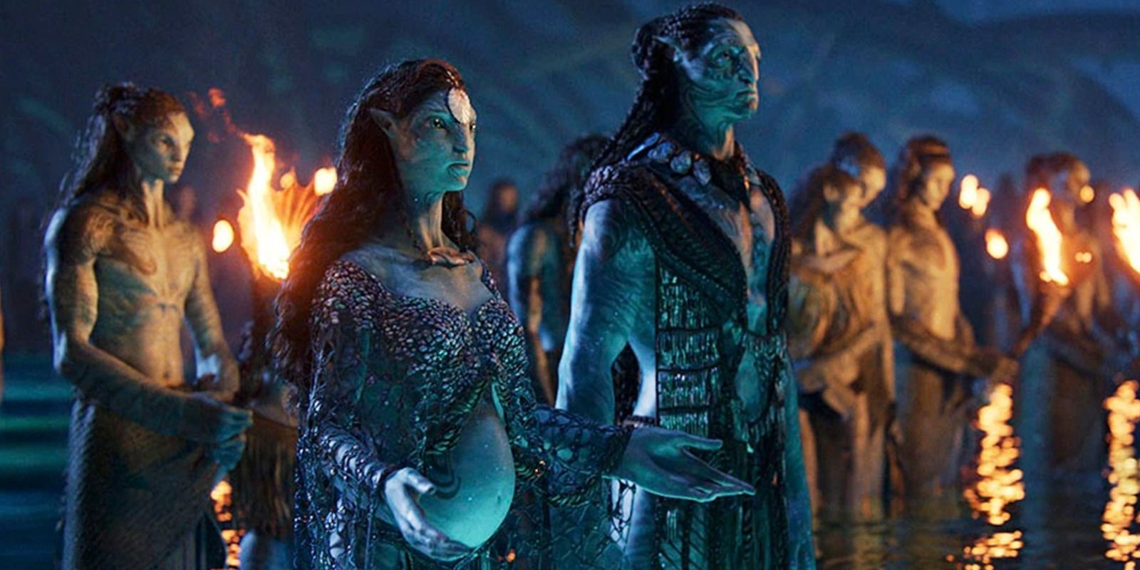 Metkayina Clan in the water during Avatar 2